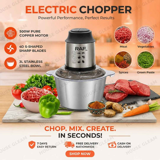 Electric Meat Chopper - RAF 800W