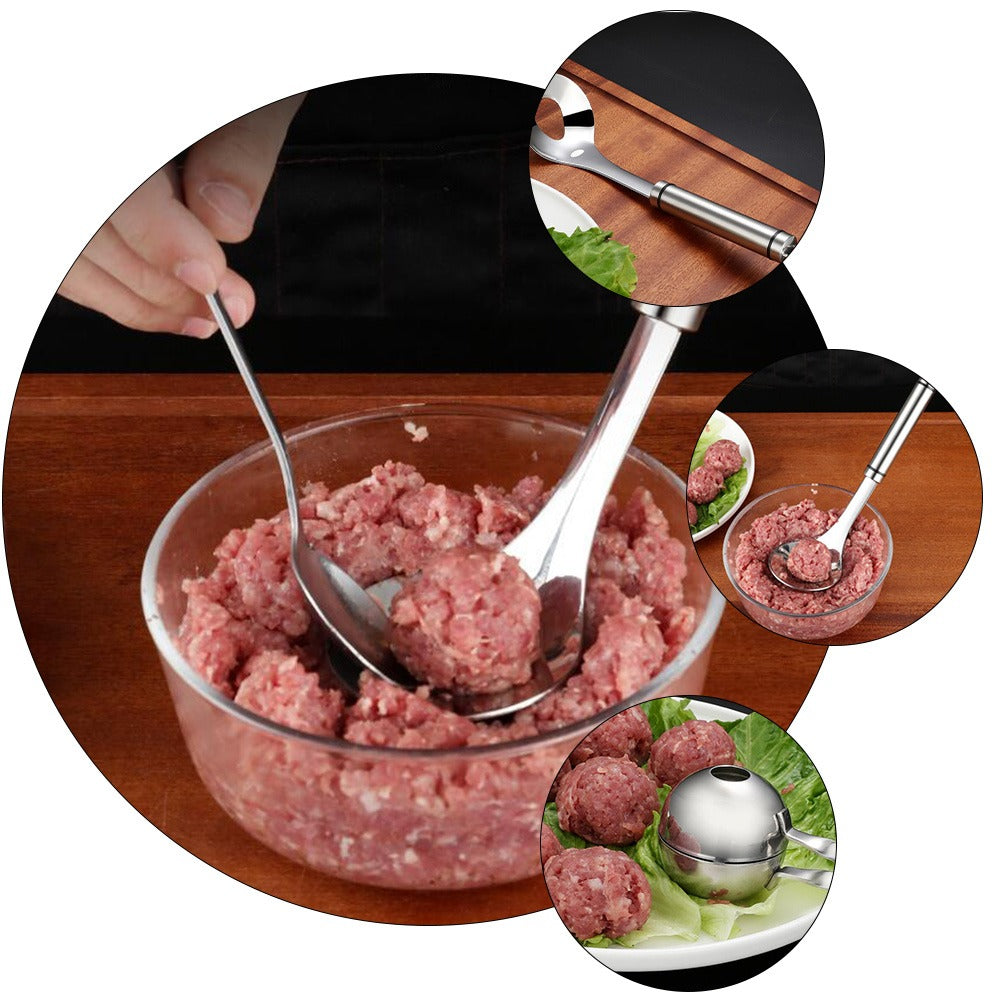 Stainless Steel Meatball Scoop Spoon