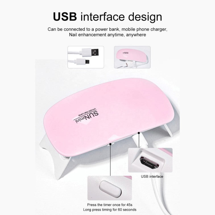 Nail Lamp Mini with Timer – Compact Nail Dryer