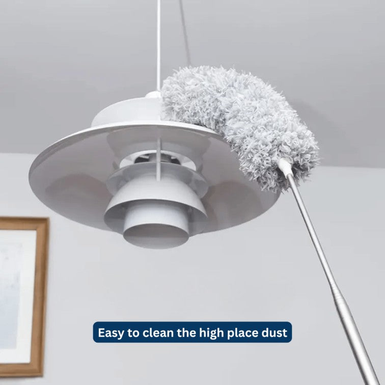 Microfiber Duster with Extension Pole Reach & Clean Easily
