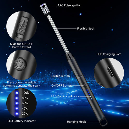 USB Rechargeable Arc Kitchen Lighter