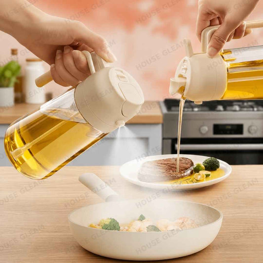 2-in-1 Glass Oil Spray Bottle