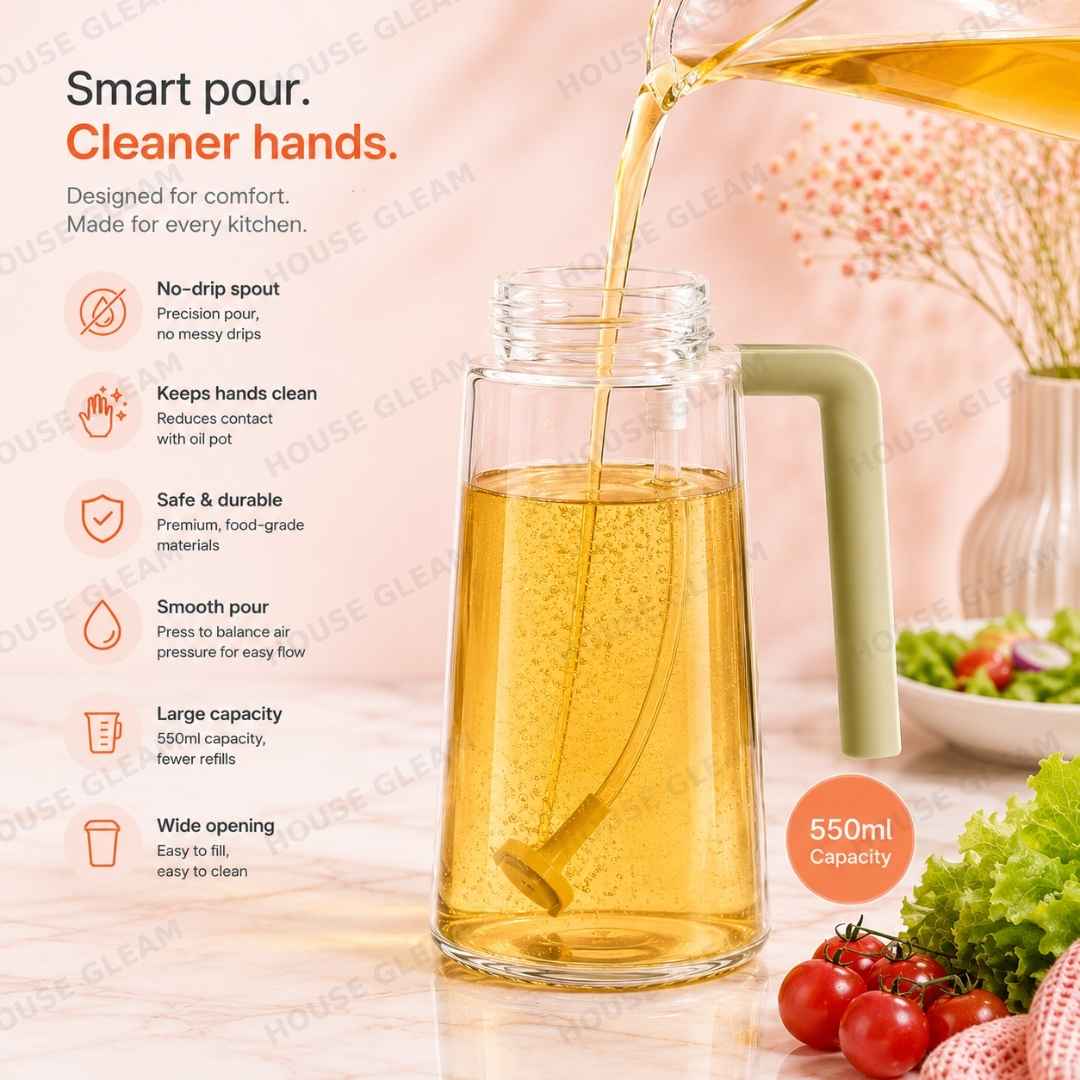 2-in-1 Glass Oil Spray Bottle
