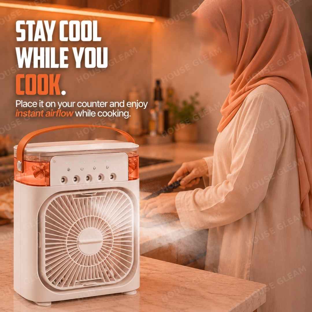 Portable Mist Cooling Fan & Humidifier