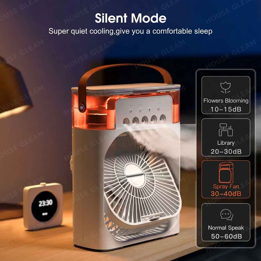 Portable Mist Cooling Fan & Humidifier