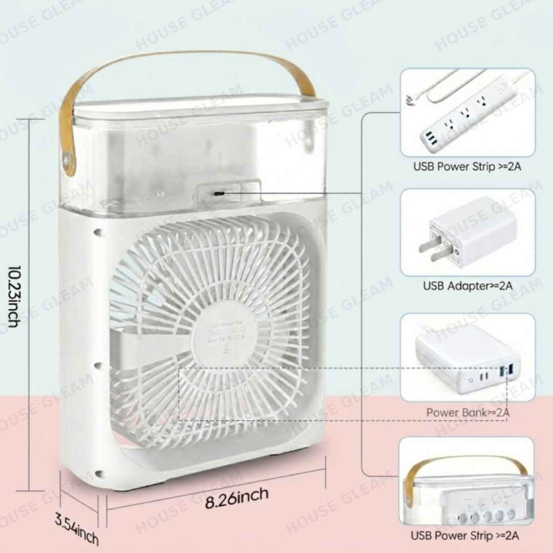 Portable Mist Cooling Fan & Humidifier