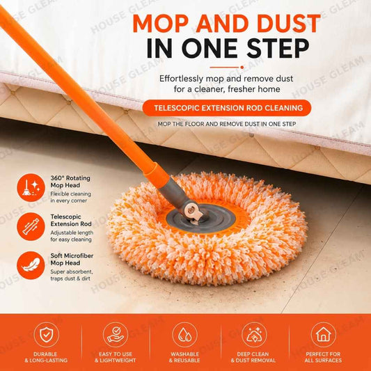 Long Handle Telescopic Cleaning Mop